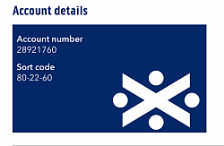 WRITES Bank of Scotland Account Number 28921760, Sort Code 80-22-60